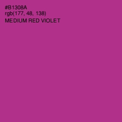 #B1308A - Medium Red Violet Color Image